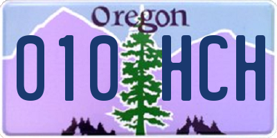 OR license plate 010HCH