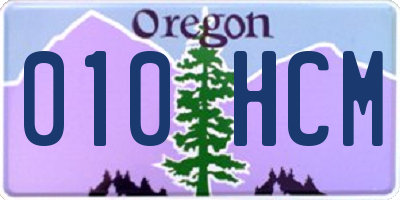OR license plate 010HCM