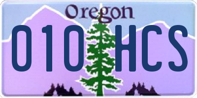 OR license plate 010HCS