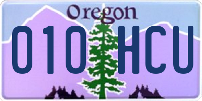 OR license plate 010HCU