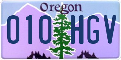 OR license plate 010HGV