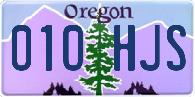 OR license plate 010HJS