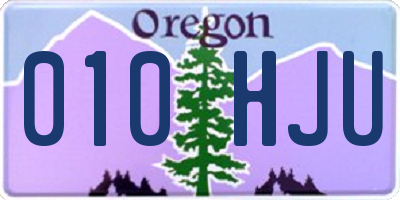 OR license plate 010HJU
