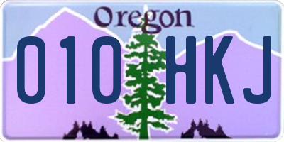OR license plate 010HKJ