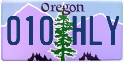OR license plate 010HLY