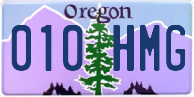 OR license plate 010HMG