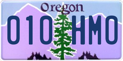 OR license plate 010HMO