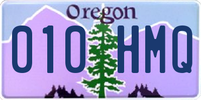 OR license plate 010HMQ