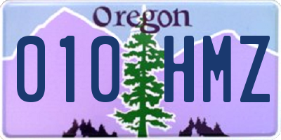 OR license plate 010HMZ