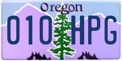 OR license plate 010HPG