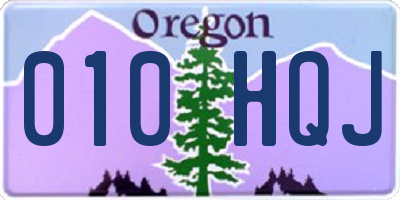 OR license plate 010HQJ