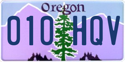 OR license plate 010HQV