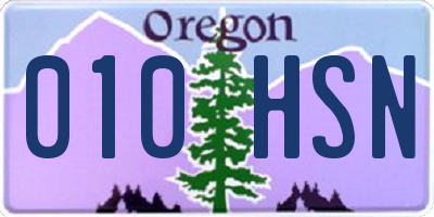 OR license plate 010HSN
