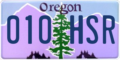 OR license plate 010HSR