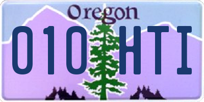 OR license plate 010HTI