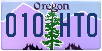 OR license plate 010HTO