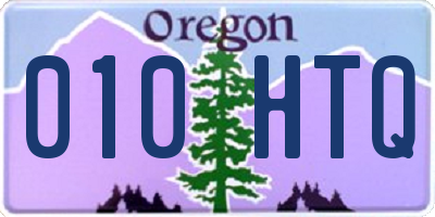 OR license plate 010HTQ