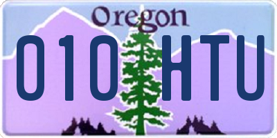 OR license plate 010HTU