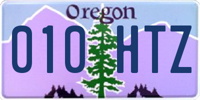 OR license plate 010HTZ