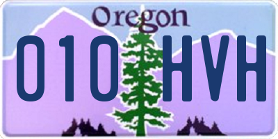 OR license plate 010HVH