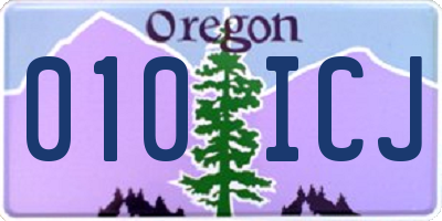 OR license plate 010ICJ