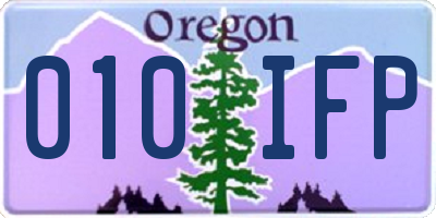 OR license plate 010IFP