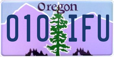 OR license plate 010IFU