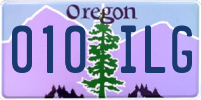 OR license plate 010ILG