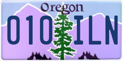 OR license plate 010ILN