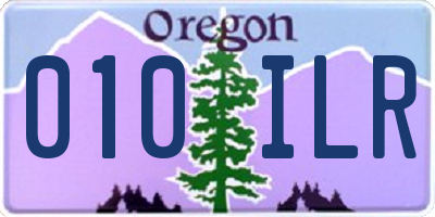 OR license plate 010ILR