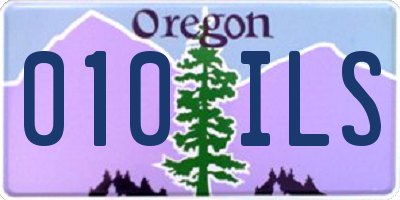 OR license plate 010ILS