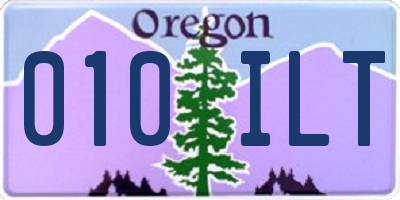 OR license plate 010ILT