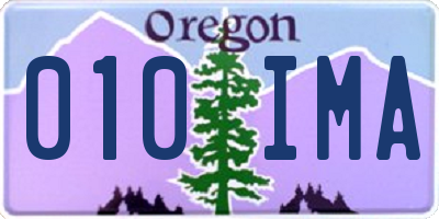 OR license plate 010IMA