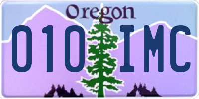 OR license plate 010IMC
