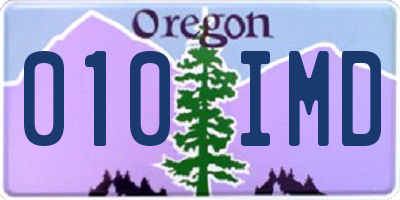OR license plate 010IMD