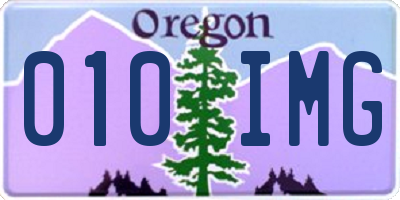 OR license plate 010IMG