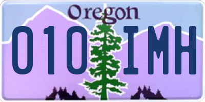 OR license plate 010IMH