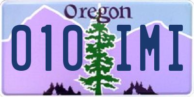 OR license plate 010IMI