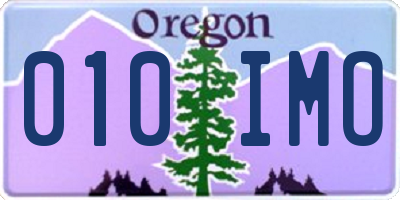 OR license plate 010IMO