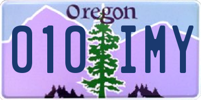 OR license plate 010IMY