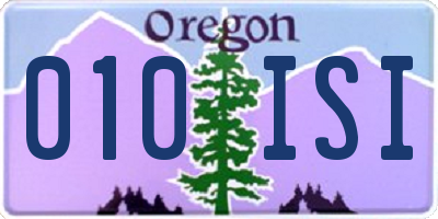 OR license plate 010ISI