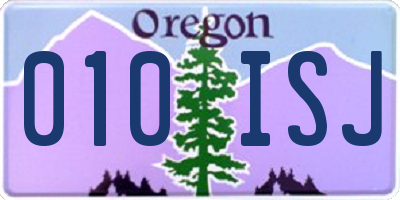 OR license plate 010ISJ