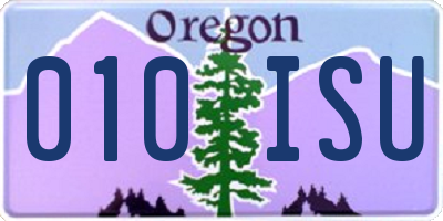 OR license plate 010ISU