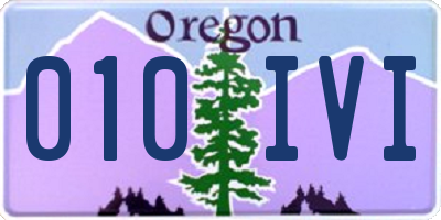 OR license plate 010IVI