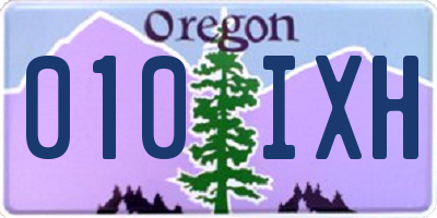 OR license plate 010IXH