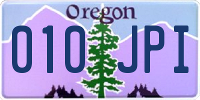 OR license plate 010JPI