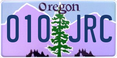 OR license plate 010JRC
