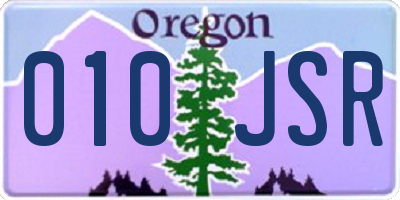 OR license plate 010JSR