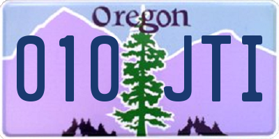 OR license plate 010JTI