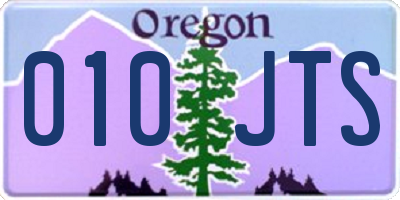 OR license plate 010JTS